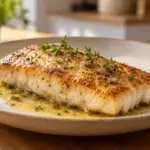 Cuisson de pavés de dorade coryphène à la poêle : la recette donne des repères de temps, sans garantir le résultat selon l’épaisseur.